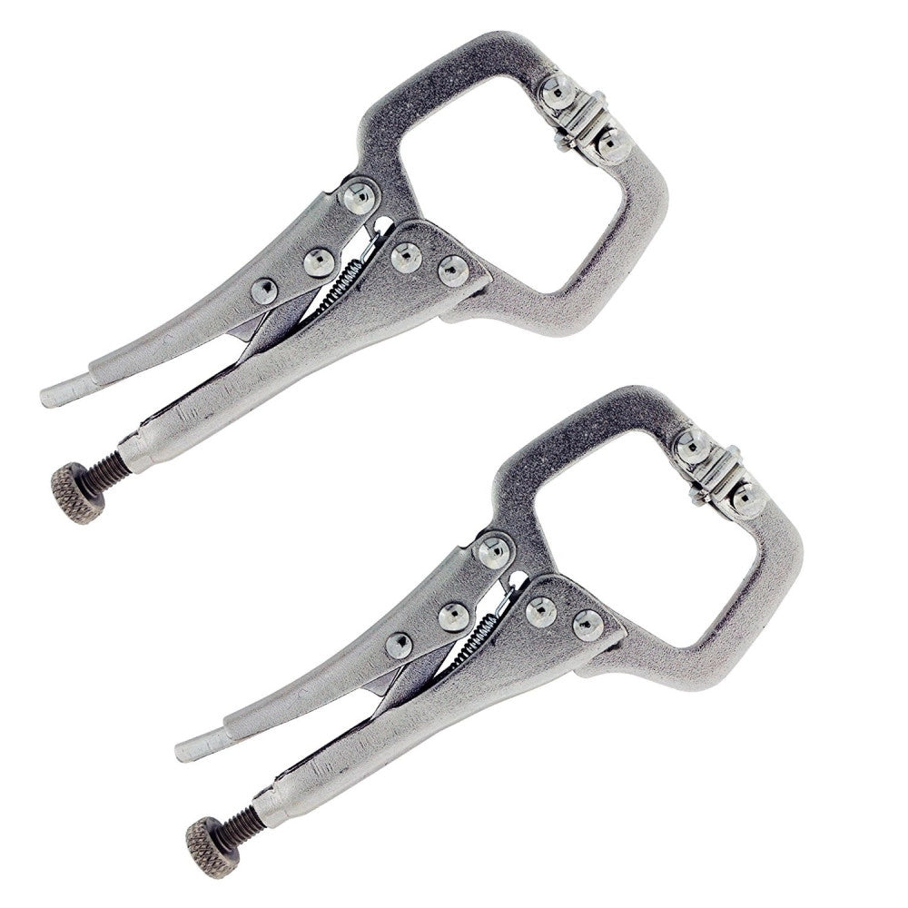 Trade Shop - Pinza Autobloccante A Scatto Morsetto Ganascia A C Regolabile A Vite 240mm 11" -