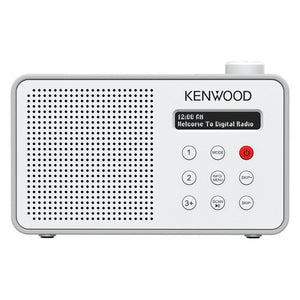 Radio kenwood cr m25dab w dab+ automatic safety alert white e silver