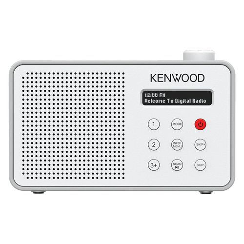 Radio kenwood cr m25dab w dab+ automatic safety alert white e silver