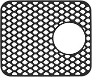 Mat di Acciaio Inox con Gomma Antiscivolo e Flessibile, Ideale per la Pulizia Facile in Cucina e Bagno (Nero, Universale)