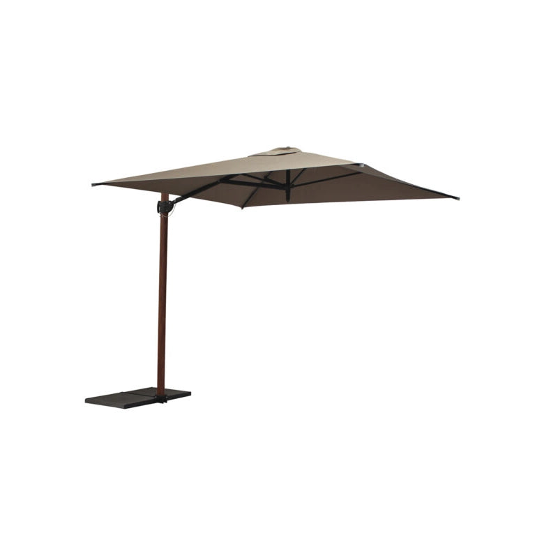 Ombrellone a palo laterale Trend Wood Q250x250 cm Made in Italy - Talpa
