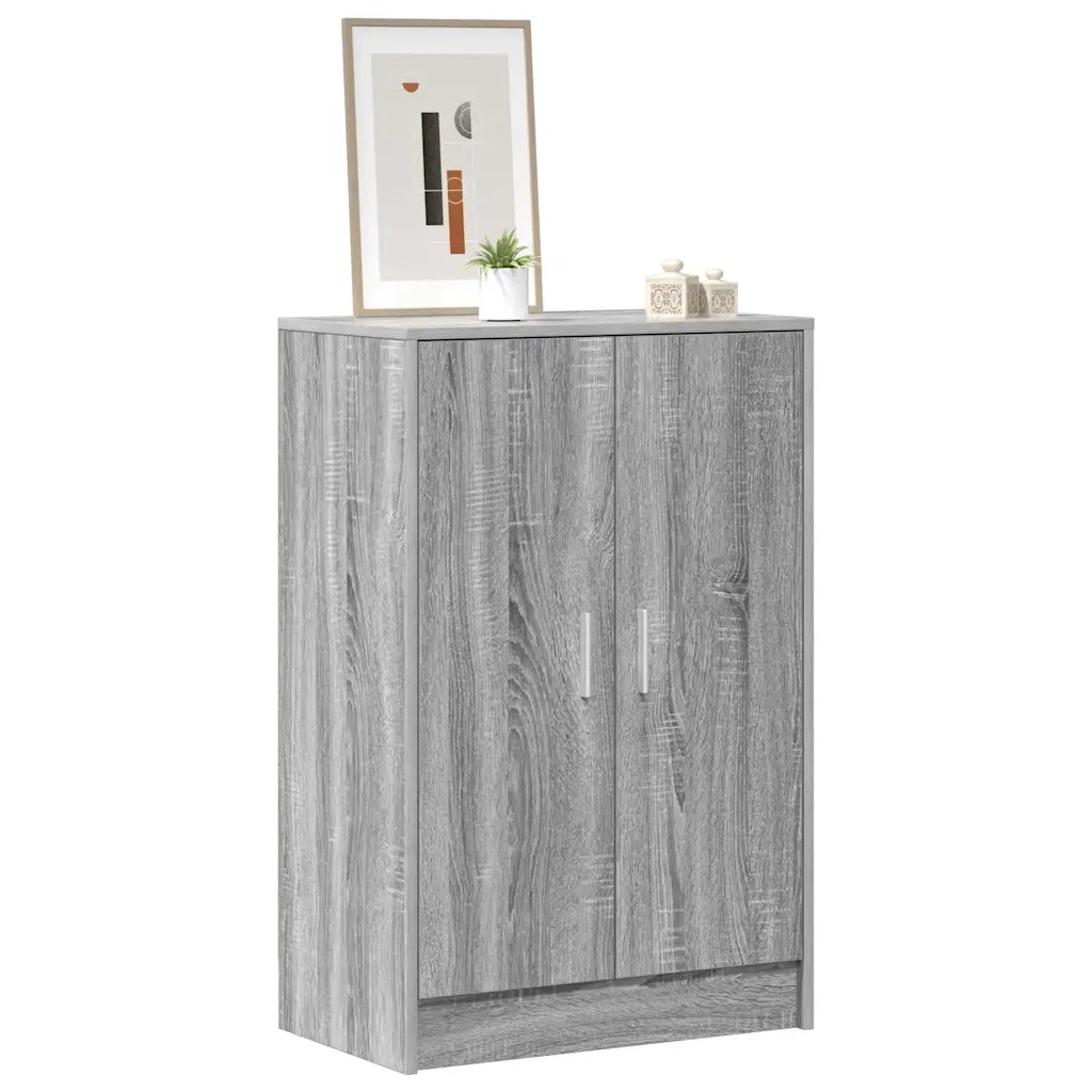 Scarpiera Grigio Sonoma 60x35x92 cm in Legno Multistrato 816012