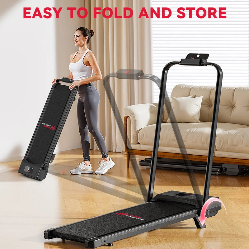 TAPIS ROULANT A LED - VELOCIT¨¤ 10 KM/H, DESIGN PIEGHEVOLE E CORRIMANO PER USO DOMESTICO