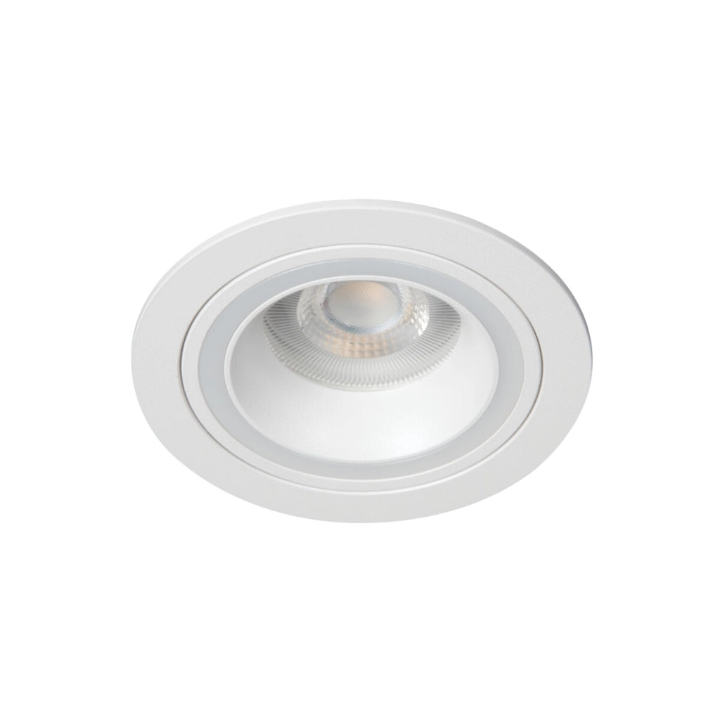 Faretto incasso soffitto Kanlux Feline bianco alluminio GU10