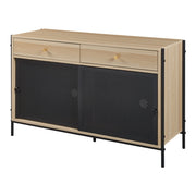 Mobile porta TV mobile porta TV per soggiorno mensola 120 x 40 x 75 cm effetto rovere nero 03_0010099