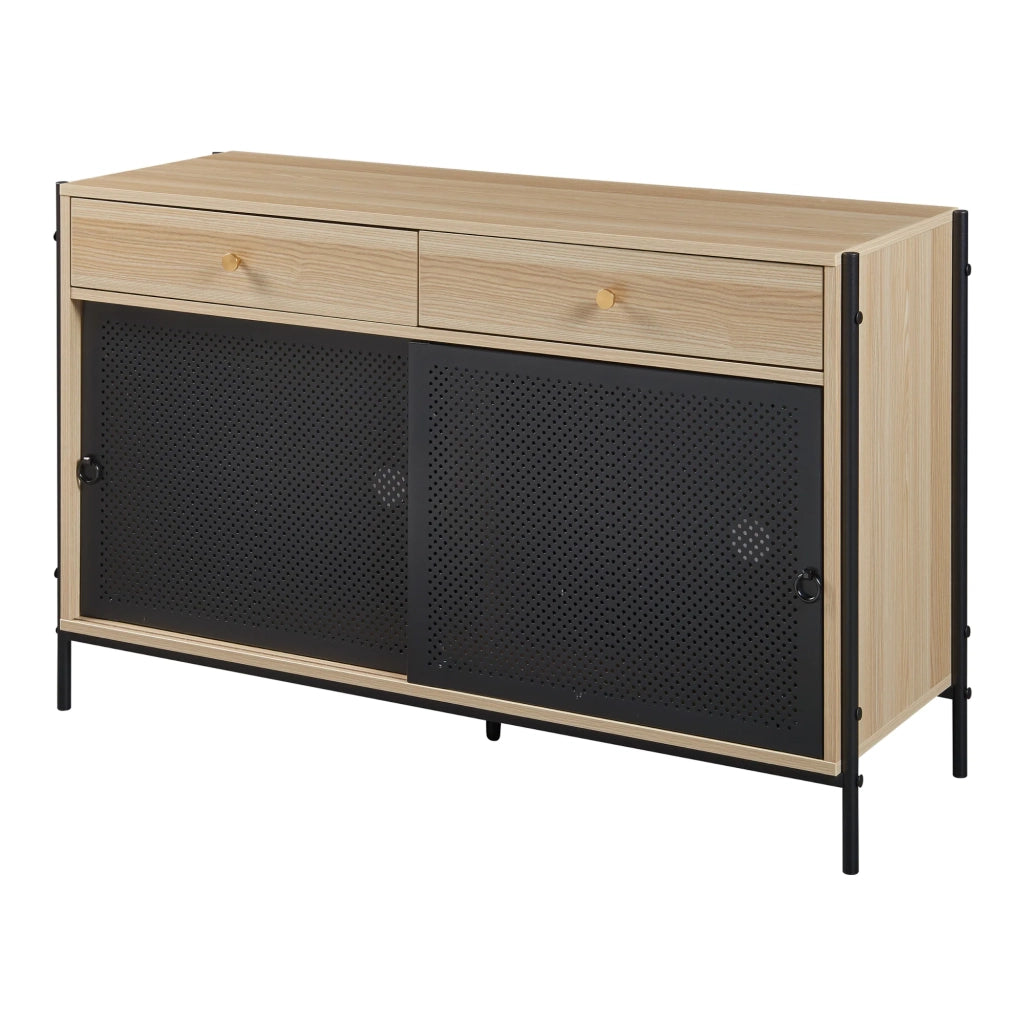Mobile porta TV mobile porta TV per soggiorno mensola 120 x 40 x 75 cm effetto rovere nero 03_0010099