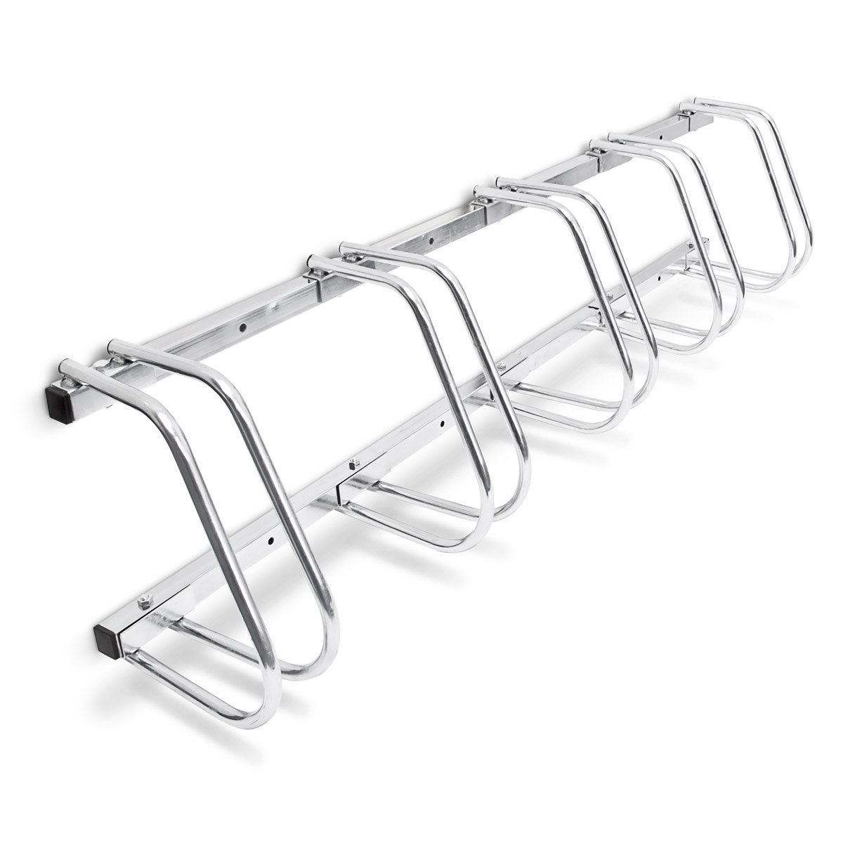 Sistema portabici portabici ribaltabile 5 bici pratico garage a terra o a muro 3413004