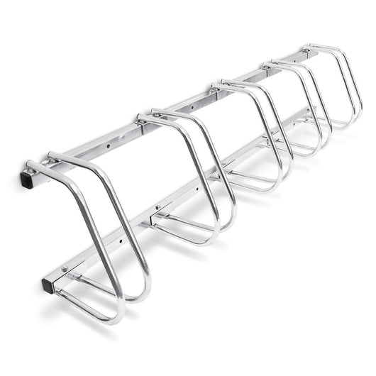 Sistema portabici portabici ribaltabile 5 bici pratico garage a terra o a muro 3413004