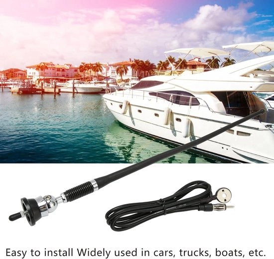 Antenna Auto AM FM universale Plug and Play Passiva per Veicoli Auto Camion.