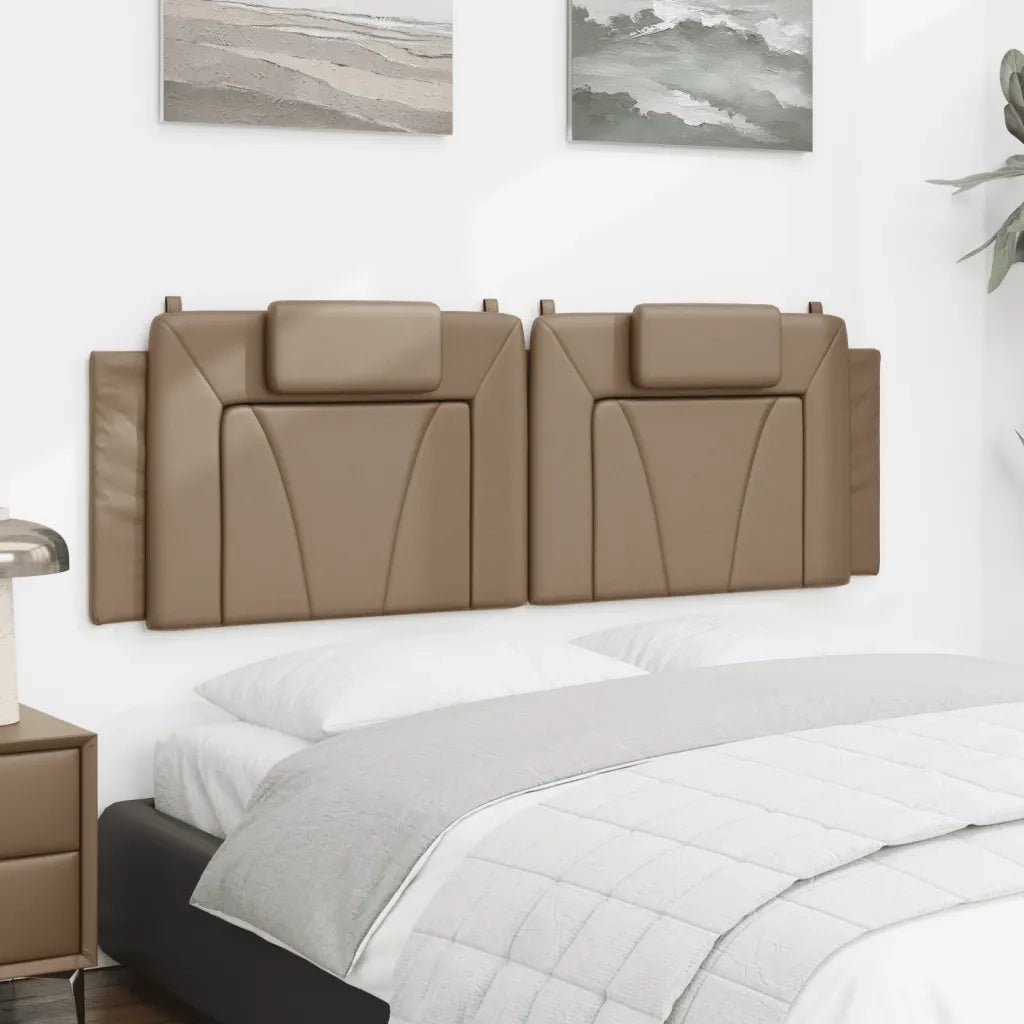 Cuscino Testiera Viana Cappuccino 160 cm in Similpelle 374801
