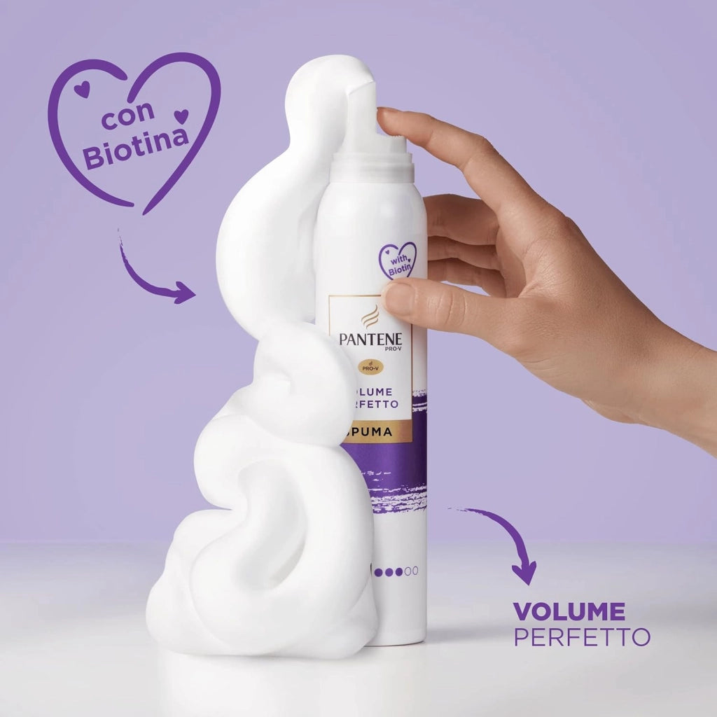 PANTENE PRO-V SPUMA VOLUME PERFETTO 200 ML NUTRIENTE CON BIOTINA N3
