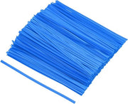 Cinture per cavi 150 mm per pane - Plastica e metallo - Cintura di pane dolci biscotti - Sacchetti di regalo nastro - Arte manuale - Blu - 300 pezzi