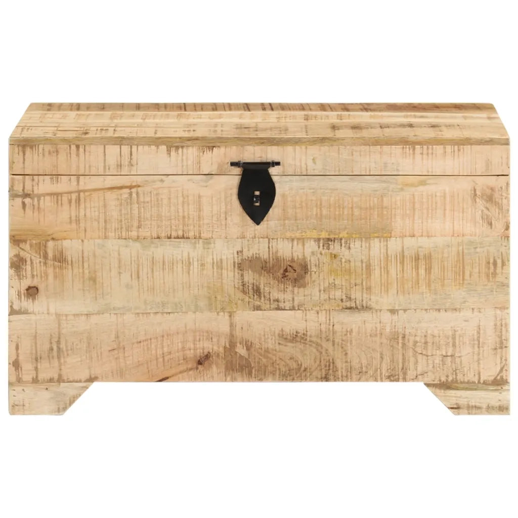 Cassapanca in Legno Massello di Mango Ruvido 328293