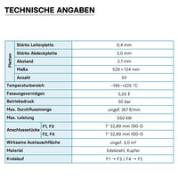 Scambiatore a piastre saldobrasate in acciaio inox, 50 piastre Max 550 kW