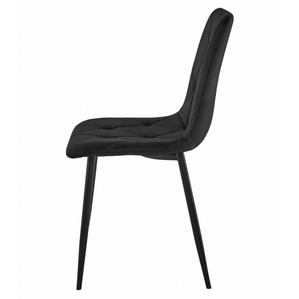 Set Sala da Pranzo Libra con Tavolo 120x80cm e 4 Sedie in Velluto