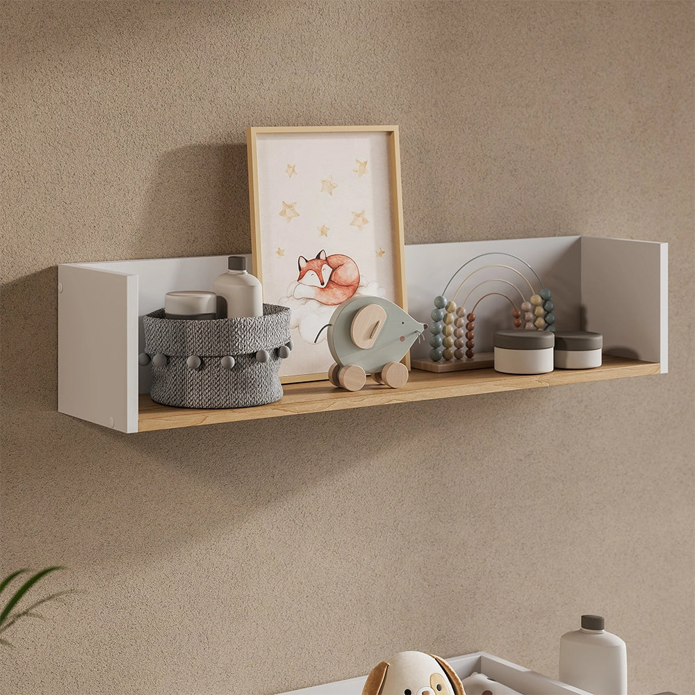 Vicco Libreria da parete Bianco/Artisan 93.4 x 20 cm