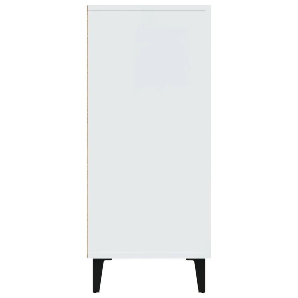 Buffet credenza cassettiera armadio mobile contenitore organizer per cucina soggiorno salotto 90 x 34 x 80 cm legno ingegnerizzato bianco 02_0030529