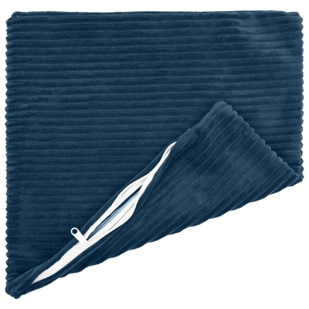 Federa 6 pcs HEERLEN Blu navy 30 x 30 cm corduroy 907442
