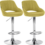 Set di 2 sgabelli da bar tessuto Milet C 9