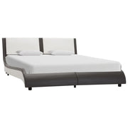 Struttura letto con LED senza materasso grigio e bianco 120x190 cm 280475