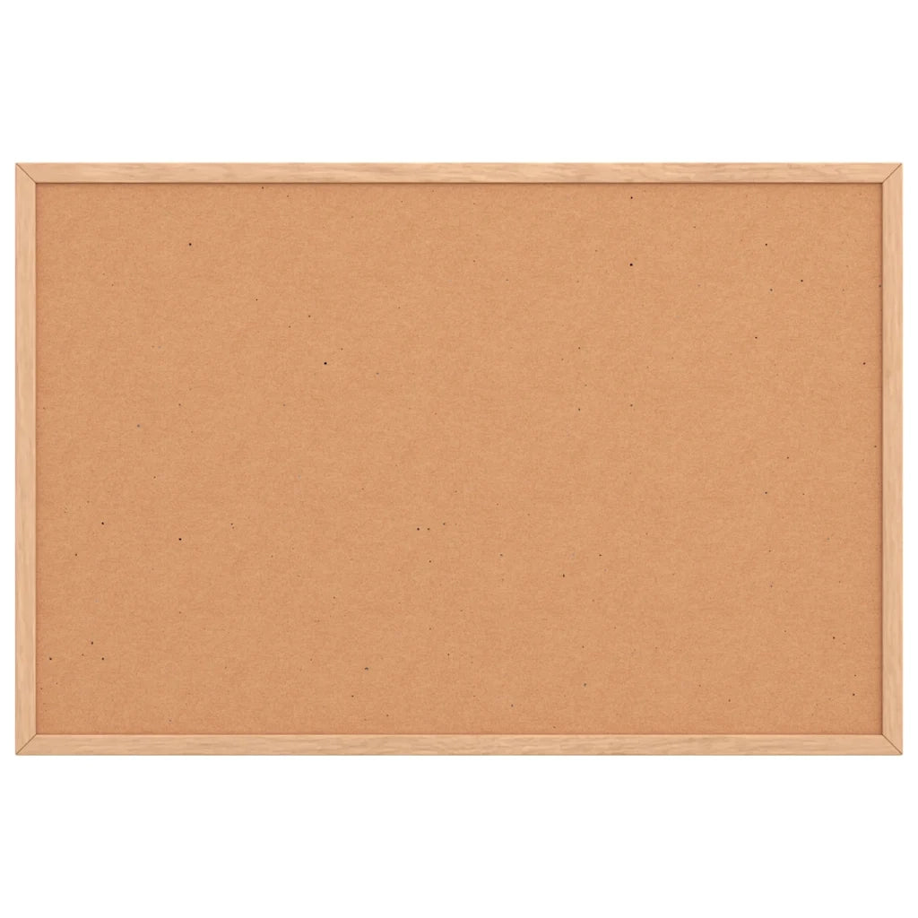Bacheca in sughero con cornice in legno massello di pino 60x40 cm 4017418