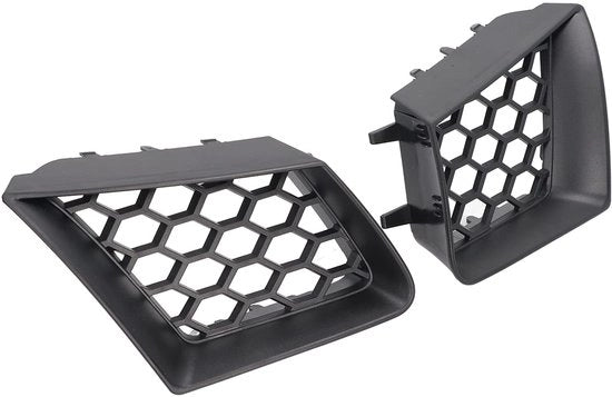 Griglia Superiore Professionale - Ricambio Paraurti - Nero Lucido - Seat Cordoba 6L 2002-2009 - Materiale ABS Duraturo - Migliorata Circolazione dell'Aria - Difusore d'Aria