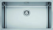 Lavello da incasso in acciaio inox a una vasca 74x44cm Coveh