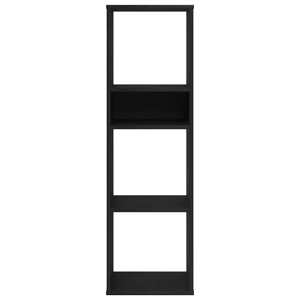 Libreria Nera 34x31x112 cm in Legno Multistrato