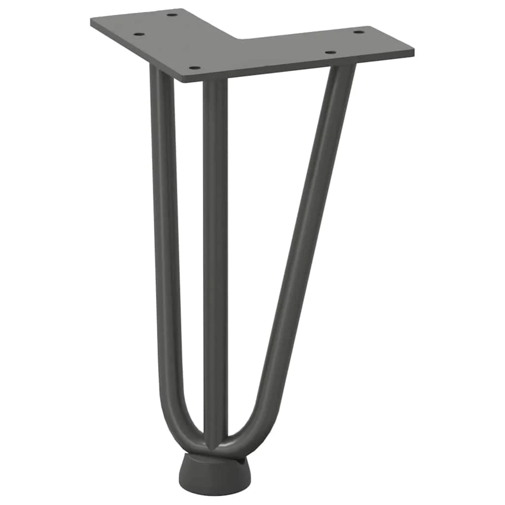 Set di 4 gambe a forcina per tavolino da 20 cm con gambe dal design moderno in acciaio massiccio color antracite 02_0056733