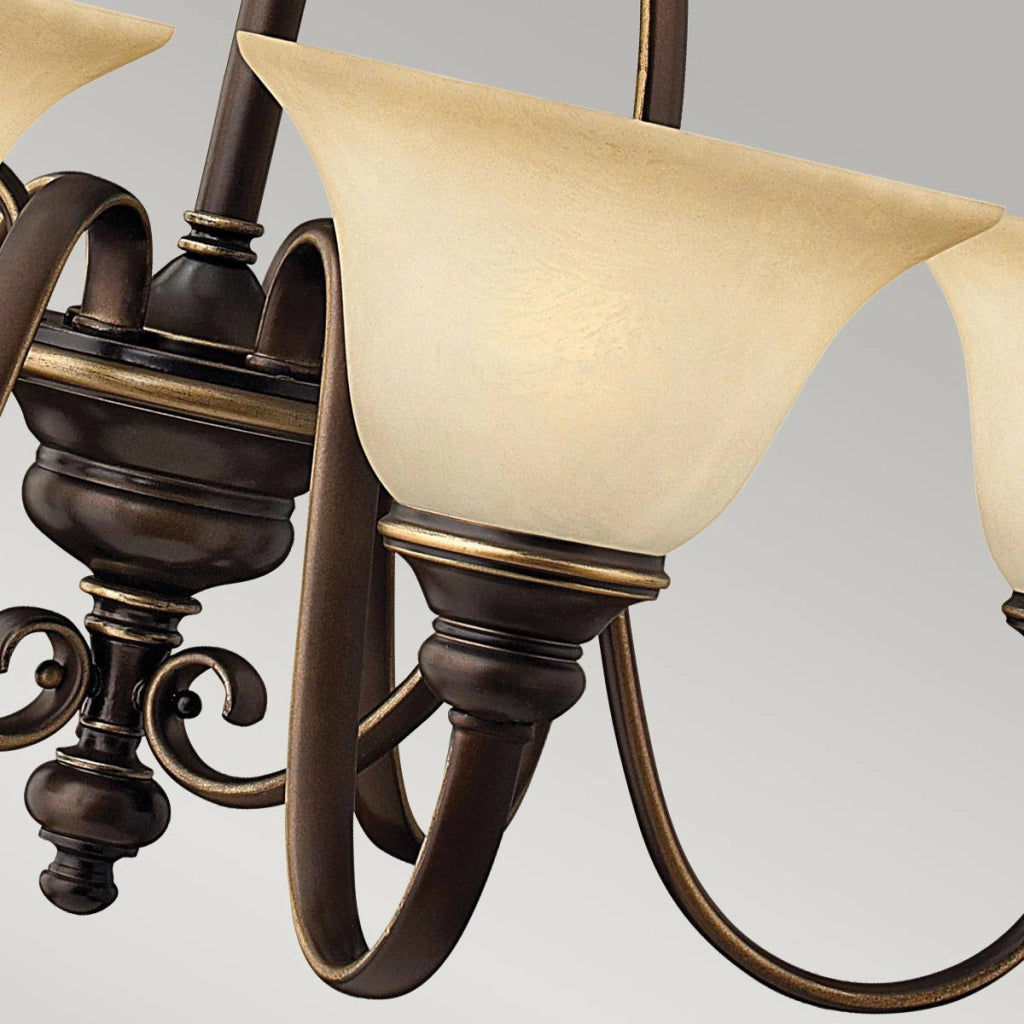 Lampadario classico Cello bronzo antico 6xE27 60W Hinkley