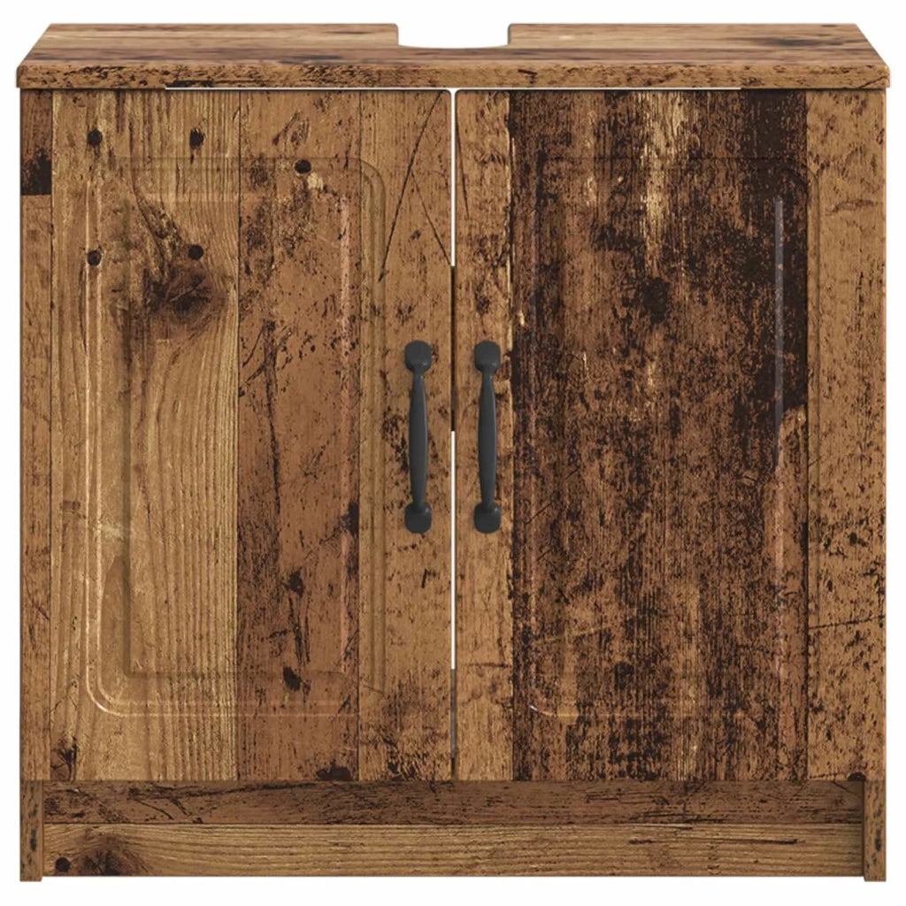 Armadio per Lavabo da Bagno UTRECHT Legno antico 897673