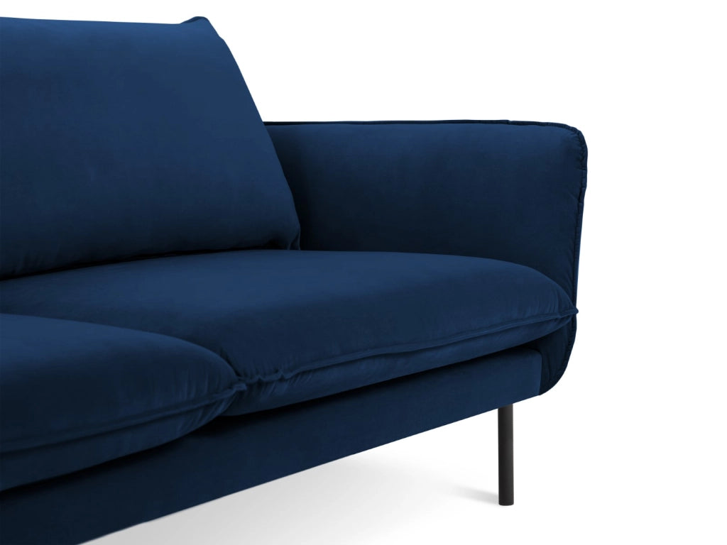 Cosmopolitan Design - Divano "Vienna" 2 posti in velluto blu reale 