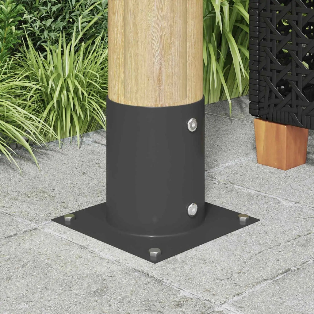 Ancora rotonda per terreno 12 pcs Antracite 18 x 18 x15 cm 42030131