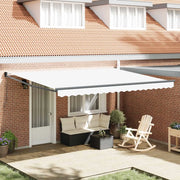 Tenda da Sole Bianco 450 x 300 x 165 cm Poliestere e Metallo 3330993