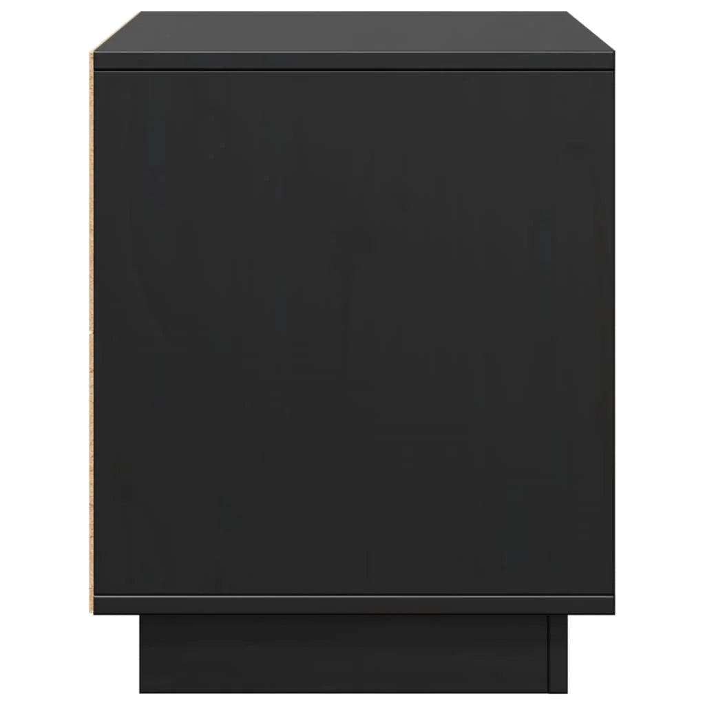 Mobile TV multimediale scaffale TV credenza TV sala da pranzo soggiorno camera da letto 74 x 35 x 44 cm legno di pino massiccio nero 02_0026209