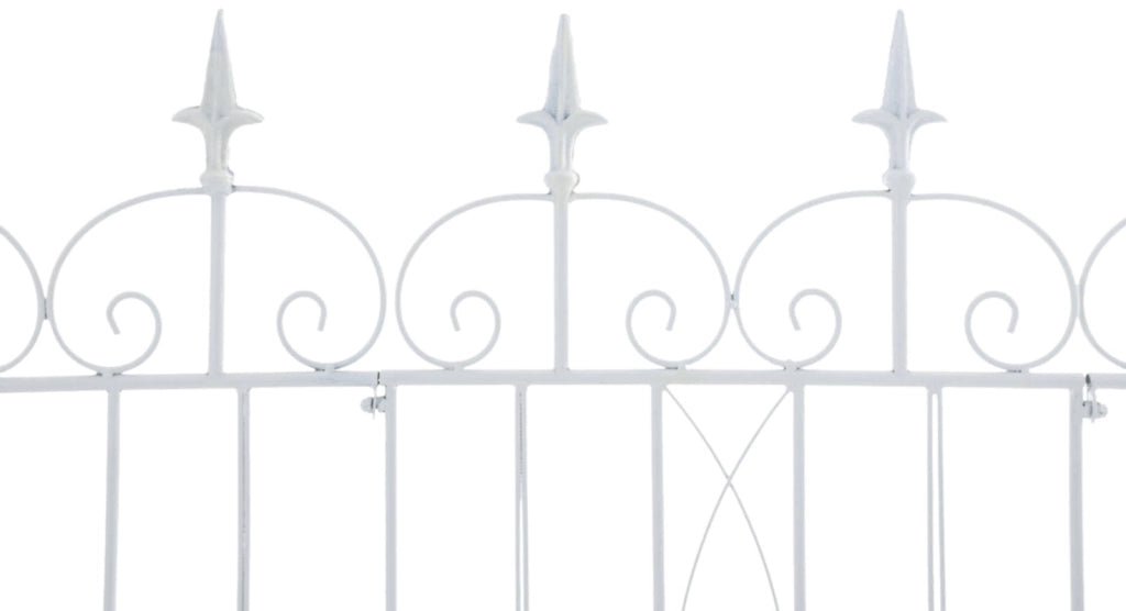 Set di 4 recinzioni da giardino Mangold bianco
