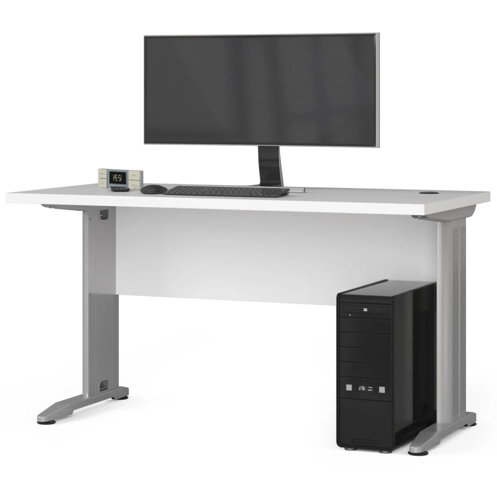Scrivania per computer AKORD BM135 Bianco 135 cm 135x60x76 cm