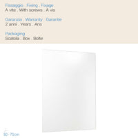 Specchiera Basic 50x70 Cm mod. Narciso