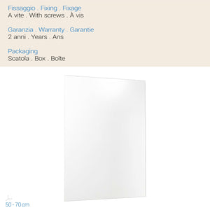 Specchiera Basic 50x70 Cm mod. Narciso