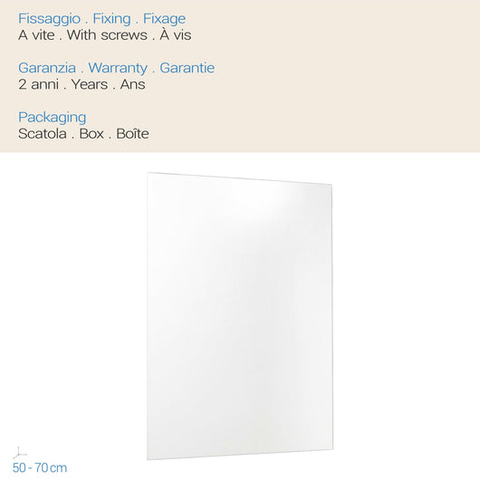 Specchiera Basic 50x70 Cm mod. Narciso