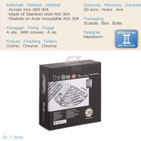 Angolare doccia Acciaio Inox mod. Thin Line