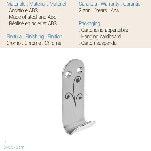 Appendiabiti Cromo mod. Nature