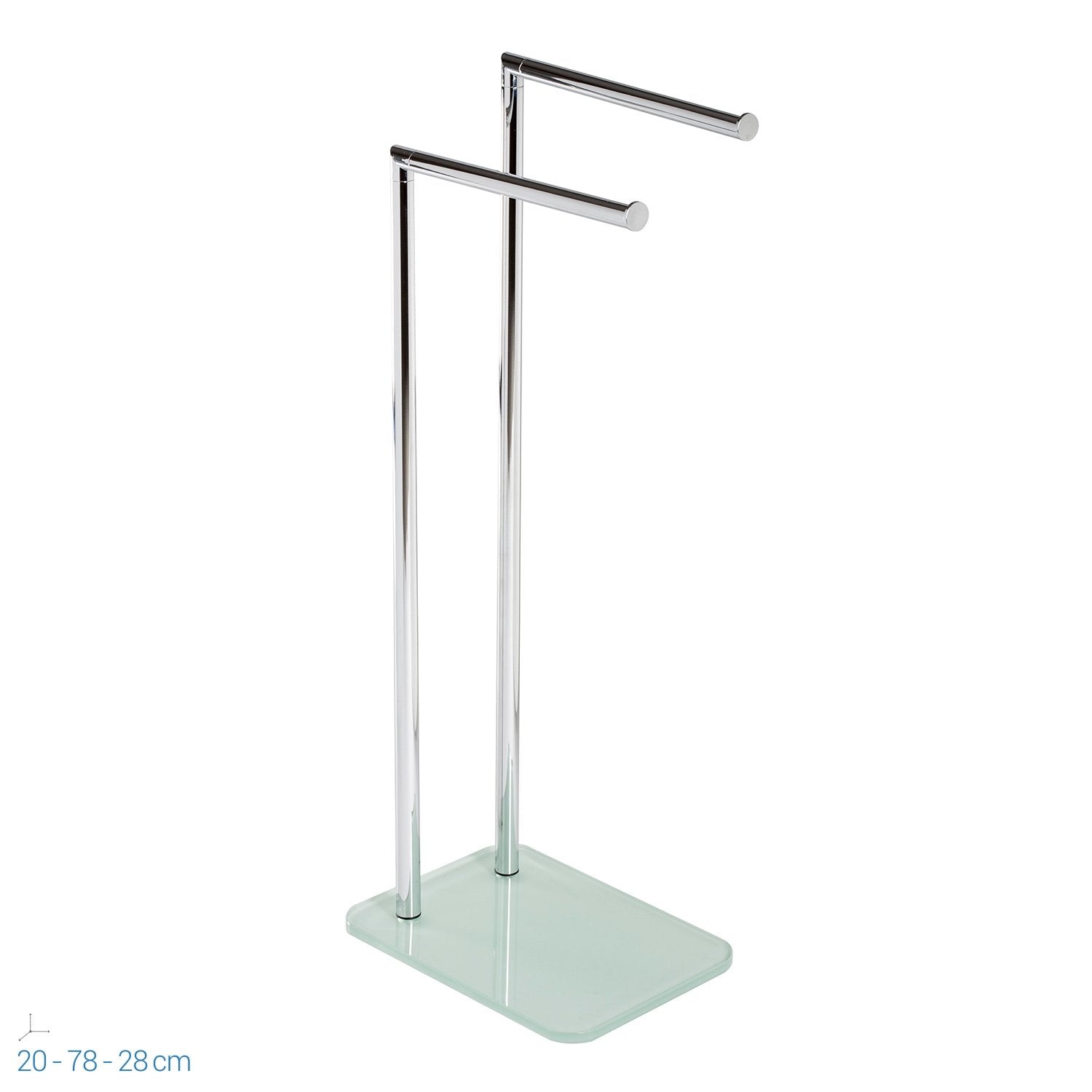 Piantana Porta Asciugamani Portasalviette in Vetro mod. Zero