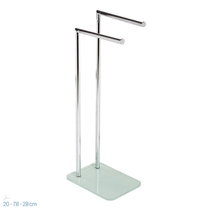 Piantana Porta Asciugamani Portasalviette in Vetro mod. Zero