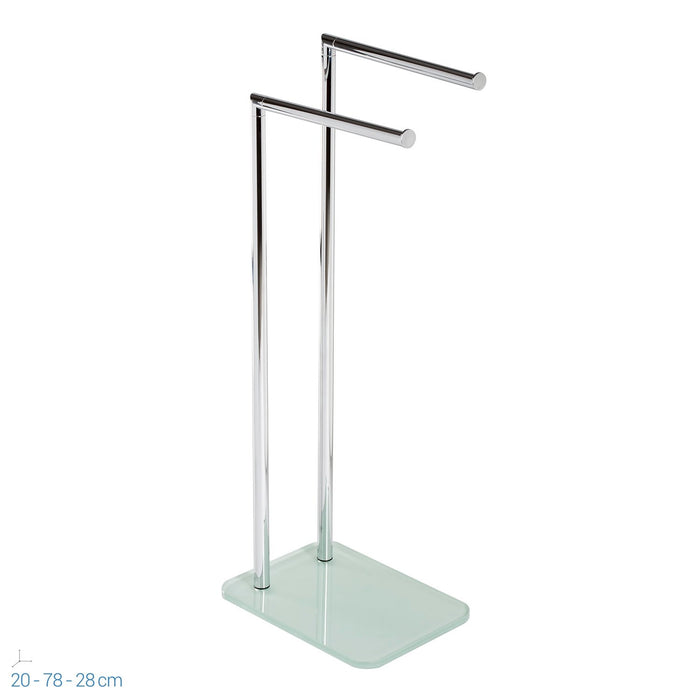 Piantana Porta Asciugamani Portasalviette in Vetro mod. Zero