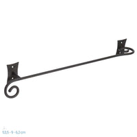 Barra porta asciugamani 45 cm in acciaio mod. Rebecca