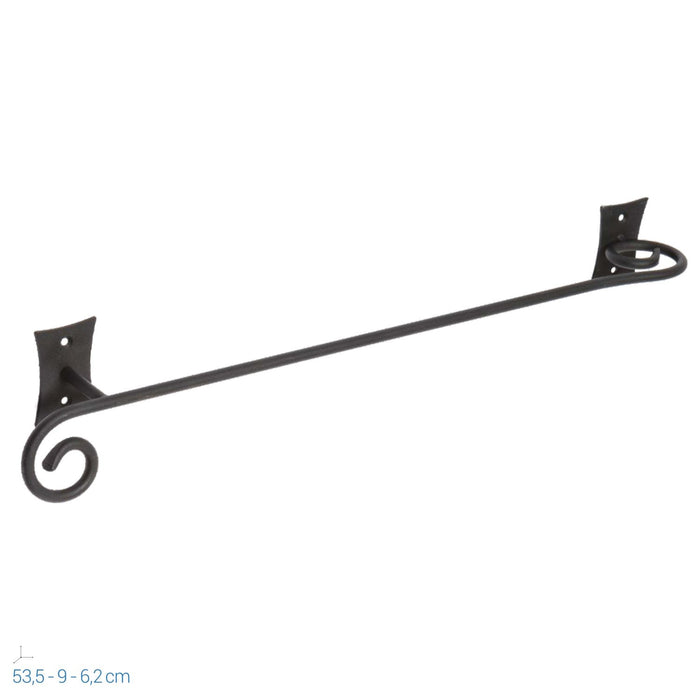 Barra porta asciugamani 45 cm in acciaio mod. Rebecca