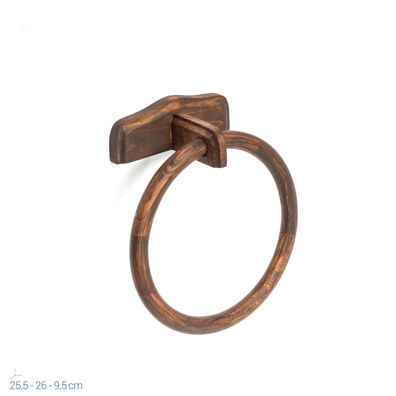 Porta Asciugamano Ad anello in legno mod. Mathilde