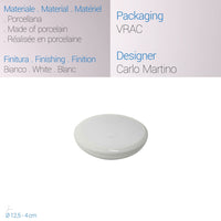 Porta Sapone Da appoggio in porcellana mod. Gilda