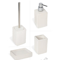 Porta Sapone da Appoggio Bianco in Ceramica Mod. Zoe